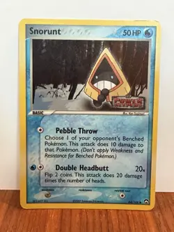 Vintage Pokemon 2007 Power Keepers Snorunt Reverse Holo 64/108 NM - Image 1