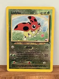 Vintage Pokemon Southern Islands 2001 Ledyba Reverse Holo 07/18 MP - Image 1