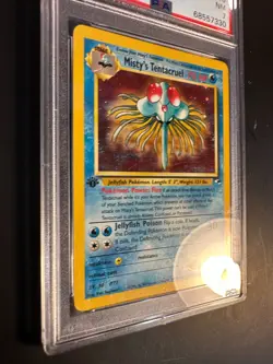 2000 Pokemon Gym Heros Misty's Tentacruel 10 /132 PSA 7 NM 1st Edition Holo Rare - Image 3