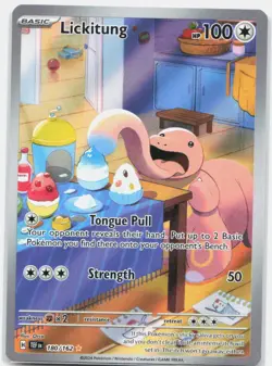 Lickitung 180/162 Illustration Rare Temporal Forces Pokemon Near Mint - Image 1