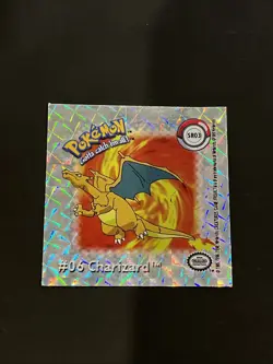 Charizard SR03 Action Flipz Premier 1999 Artbox Silver RARE Pokemon Sticker - Image 1