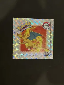 Charizard SR03 Action Flipz Premier 1999 Artbox Silver RARE Pokemon Sticker - Image 2
