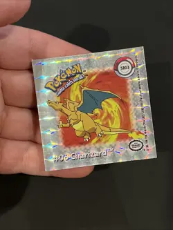Charizard SR03 Action Flipz Premier 1999 Artbox Silver RARE Pokemon Sticker - Image 5