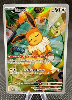 Pokemon TCG Eevee 173 SV: Scarlet & Violet Promo Holo Promo Boosted Evolution - Image 1
