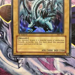 Blue Eyes White Dragon DLG1-EN002 Super Rare Yugioh 1996 1st edition! - Image 4