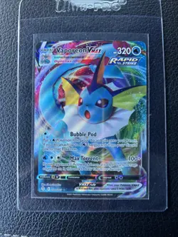 Pokemon TCG Vaporeon VMAX Evolving Skies 030/203 Holo Ultra Rare - Image 1