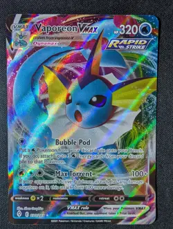 Vaporeon VMAX 030/203 NM Pokemon TCG SWSH07: Evolving Skies - Image 1