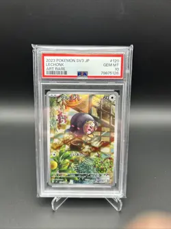 Pokemon Lechonk Art Rare Holo SV3 Ruler Black Flame 120/108 Japanese PSA 10 - Image 1