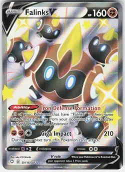 Falinks V SV115/SV122 Holo V Rare Shining Fates Shiny Vault Pokemon Holo NM - Image 1