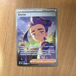 Pokemon Company Kieran 174/131 SV: Prismatic Evolutions Full Art Holo SIR - Image 1