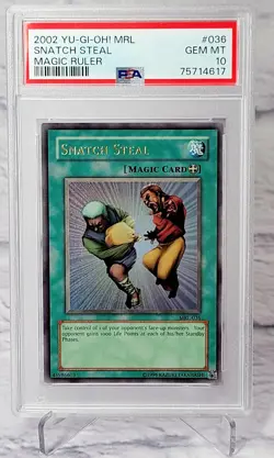 2002 Yu-Gi-Oh! Snatch Steal Magic Ruler Holo Foil Card MRL-036 PSA 10 Gem Mint - Image 5