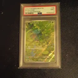 🔥2023 POKEMON MEW EN-151 ILLUSTRATION RARE #166 BULBASAUR PSA 9! MINT!🔥 - Image 1