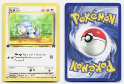 Dratini 53/82 Common Team Rocket Pokemon 1st Edition DMG - Image 3