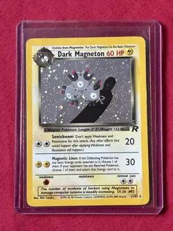Dark Magneton 11/82 Holo Shiny Card Excellent Condition Pokemon (T59) - Image 1