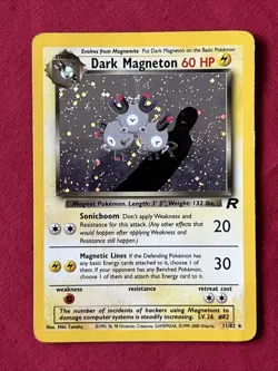 Dark Magneton 11/82 Holo Shiny Card Excellent Condition Pokemon (T59) - Image 2