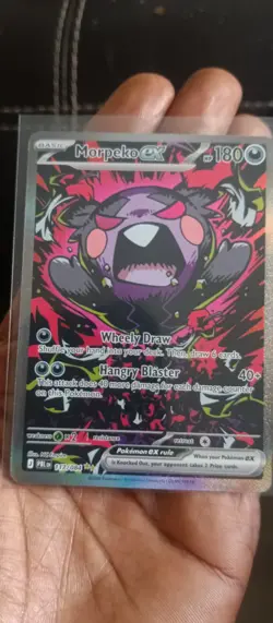 Pokemon Morpeko ex 117/084 SIR ME05 Pitch Black English NM - Image 1