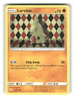 Larvitar 79/181 Common Team Up Pokemon Near Mint - Image 1