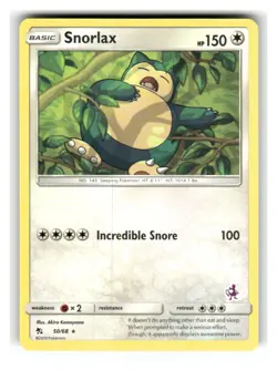 Snorlax - 50/68 (Mewtwo Stamped) 050/068 Promo Battle Academy Pokemon Near Mint - Image 1
