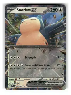 Snorlax ex 076/131 Holo Double Rare Prismatic Evolutions Pokemon Near Mint - Image 1