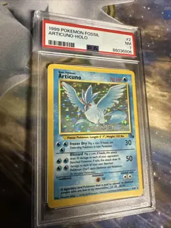 1999 Pokemon TCG Fossil Articuno Holo Rare Card 2/62 Psa 7 - Image 1