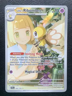 Lillie's Ribombee 164/159 Journey Together Illustration Rare Pokemon TCG NM - Image 1