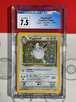 CGC 7.5 Wigglytuff 19/130 Holo Base Set 2 1999 Pokemon TCG PSA BGS 2027 - Image 1