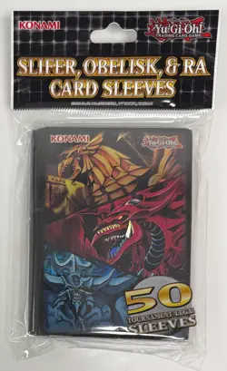 YU-GI-OH! KONSORS Slifer, Obelisk & Ra Sleeves 50 Pack New - Image 5