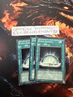 3x Field Barrier Playset Mixed Sets/Editions/Rarity YuGiOh Card Combine Postage! - Image 1