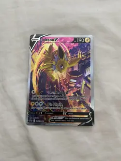 Jolteon V SWSH183 Full Art Holo Pokemon Card NM - Image 1