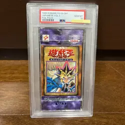 PSA 10 Yu-Gi-Oh Booster Pack vol.3 Foil Pack 1999 Japanese Unopened pack - Image 1