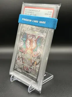 PSA 10 Charizard ex SAR 134/108 Ruler of the Black Flame Pokemon Card Japanese - Image 2
