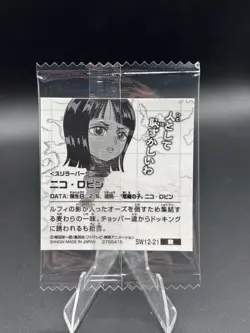 Nico Robin SW12-21 R Wafer Sticker Sealed Japanese One Piece Near Mint - Image 2