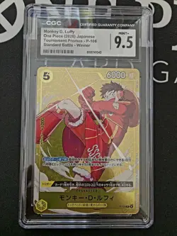 🔥 2026 One Piece P-106 Monkey D. Luffy CGC 9.5 Winner Promo Japanese 🔥 - Image 2