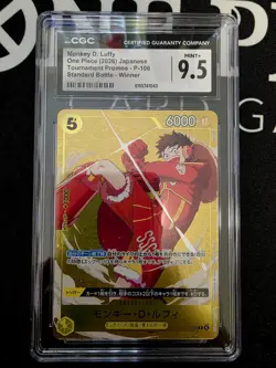 🔥 2026 One Piece P-106 Monkey D. Luffy CGC 9.5 Winner Promo Japanese 🔥 - Image 3