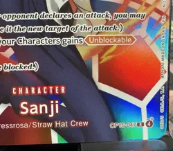 Round 1 One Piece Sanji OP15-047 English Promo. See Description - Image 5
