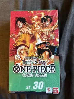 One Piece TCG Starter Deck ST-30 Luffy and Ace English Sealed Box EX NEW - Image 1