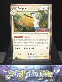 Pokemon Card Pelipper SVP022 Paldea Evolved Prerelease Promo Holo Rare NM - Image 1