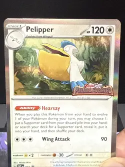 Pokemon Card Pelipper SVP022 Paldea Evolved Prerelease Promo Holo Rare NM - Image 2
