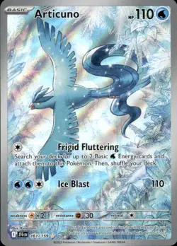 Articuno 161/159 Illustration Rare Journey Together Pokemon Holo Near Mint - Image 1