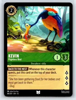 #88 Kevin - Flightless Bird - Uncommon 2026 Disney Lorcana Attack of the Vine - Image 1