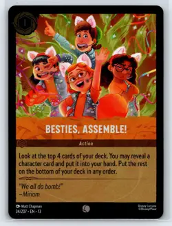 #34 Besties, Assemble! - COLD FOIL 2026 Disney Lorcana Attack of the Vine - Image 1
