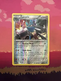 Pokemon Card Lucario Fates Collide Reverse Holo Rare 63/124 Near Mint - Image 1