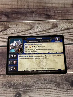 Elendril World of Warcraft Miniatures WoW Card 2008 Upper Deck - Image 1