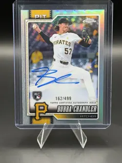 2026 Topps Chrome Bubba Chandler Rookie Refractor On Card Auto #RA-BC RC /499 - Image 1