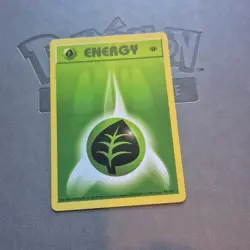 Pokemon - Grass Energy 99/102 Common Base Set Shadowless Pokemon 1st Edition NM - Image 1