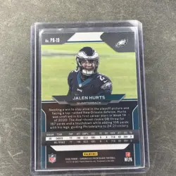 2020 Panini Chronicles - Prizm Black Jalen Hurts #PB-19 Base (RC) - Image 2