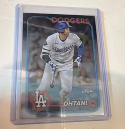 Topps 2024 Chrome Shohei Ohtani #1 Los Angeles Dodgers Base Set Card - Image 1