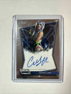 2026 Topps Chrome WWE Candice LeRae Blue Brand On-Card Card Auto - Image 1