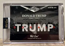 Wild Card Alumination Donald Trump 2025 Insert 1/1 MAGA EAGLE - Image 2