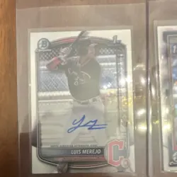 Topps 2024 Bowman Chrome Cleveland Guardians 6-Card Lot Autos Parallels RC - Image 2